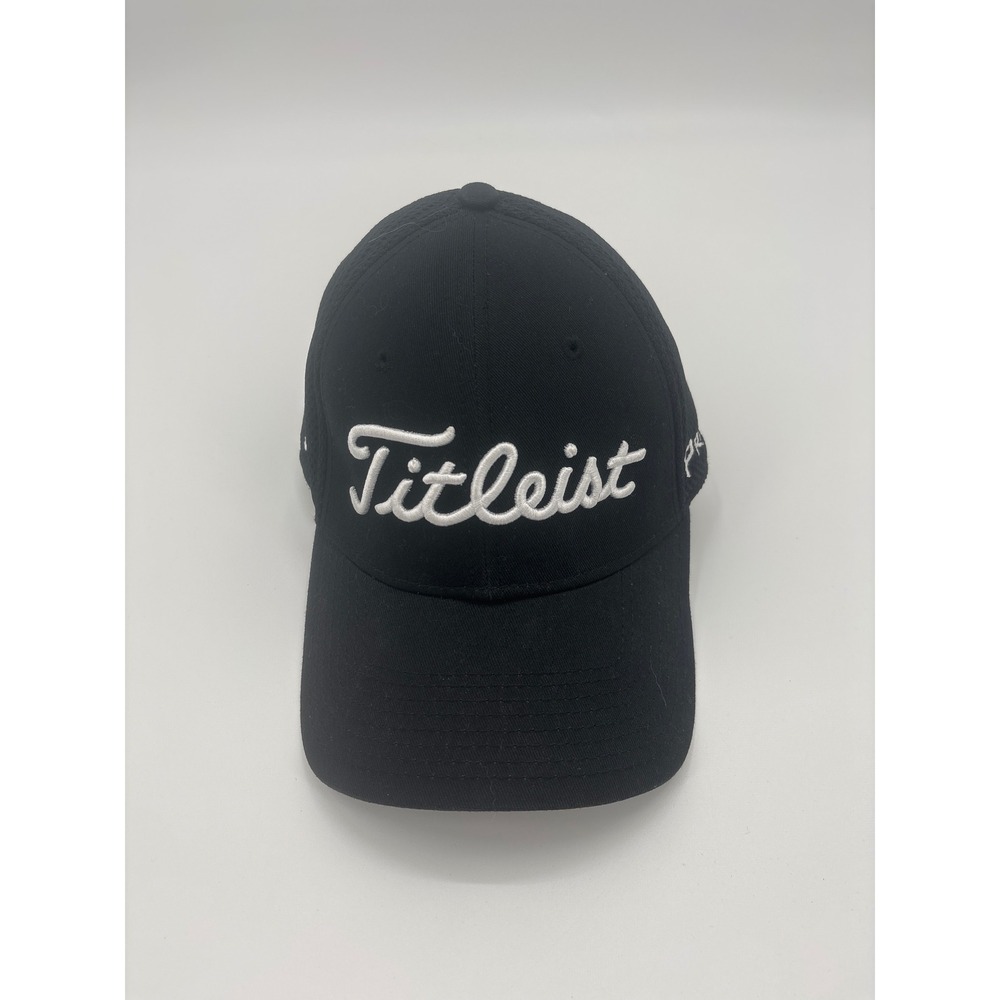 Titleist Pro V1 Black Mesh Flex‎ Fit Golf Hat Cap Size L XL